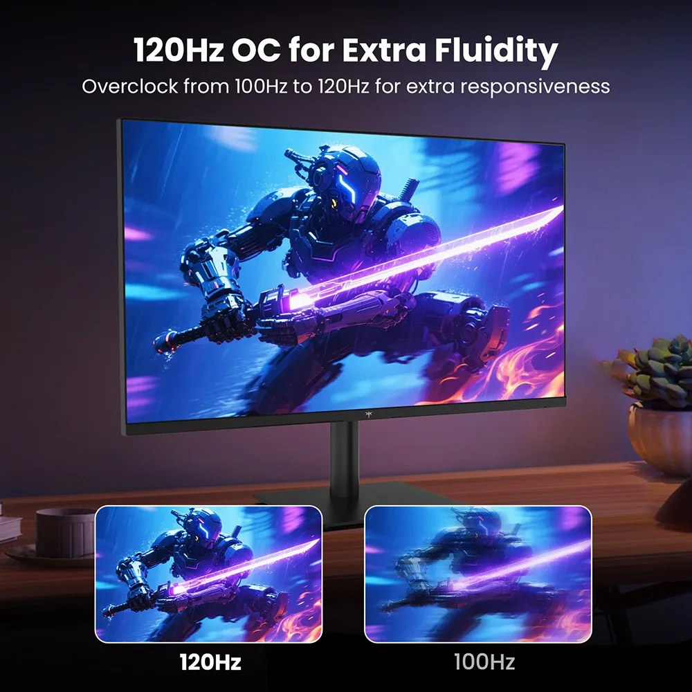 Monitor de Oficina KTC H27T27 de 27 Pulgadas, 2560×1440, 100Hz con Overdrive a 120Hz, Resolución 2K QHD, Panel IPS, HDR10, Luz Azul Baja, Sin Parpadeo 8