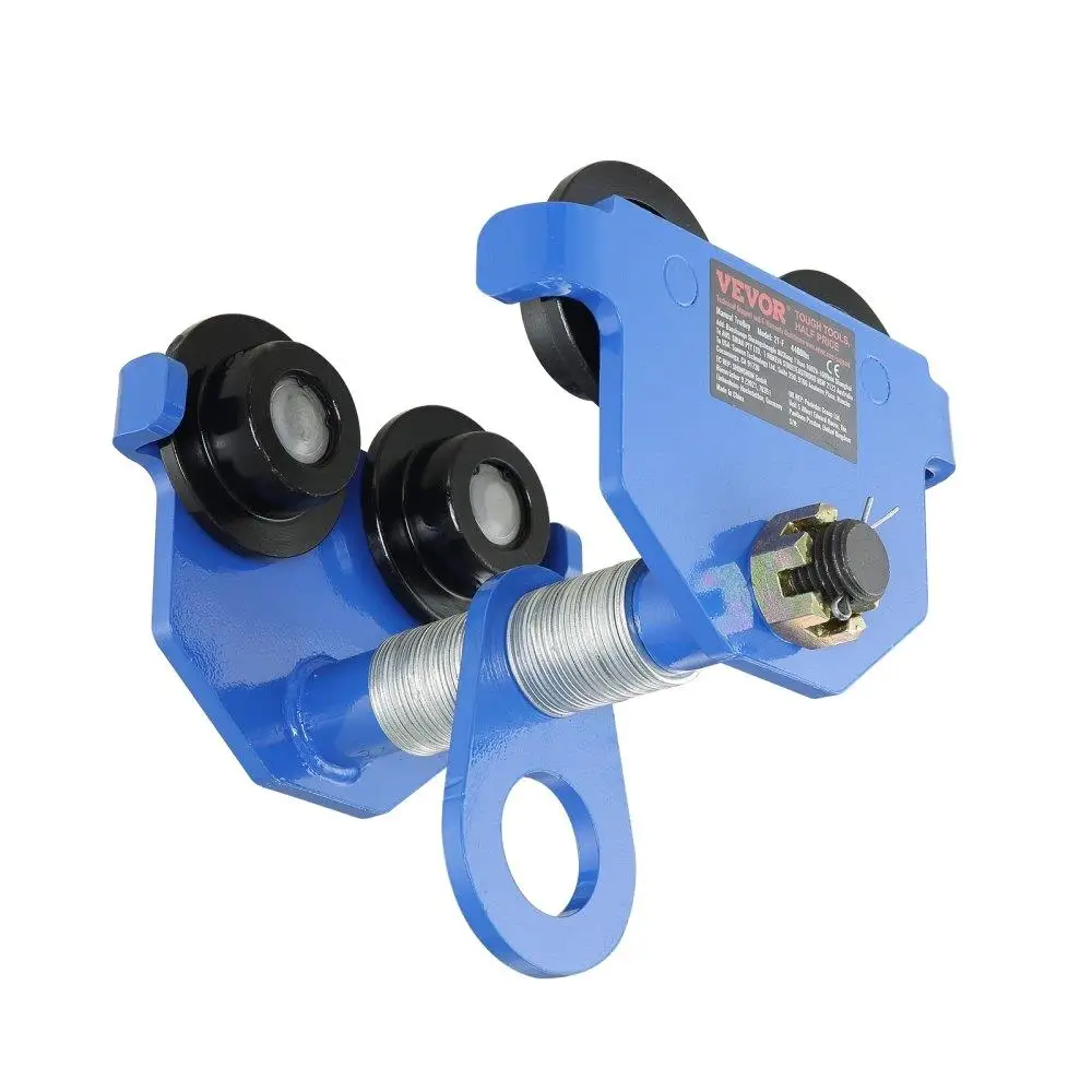 

Manual for i Beam Trolley 3T 6600lbs Heavy Duty Alloy Steel Dual Wheel Adjustable 2.5-7 Flange