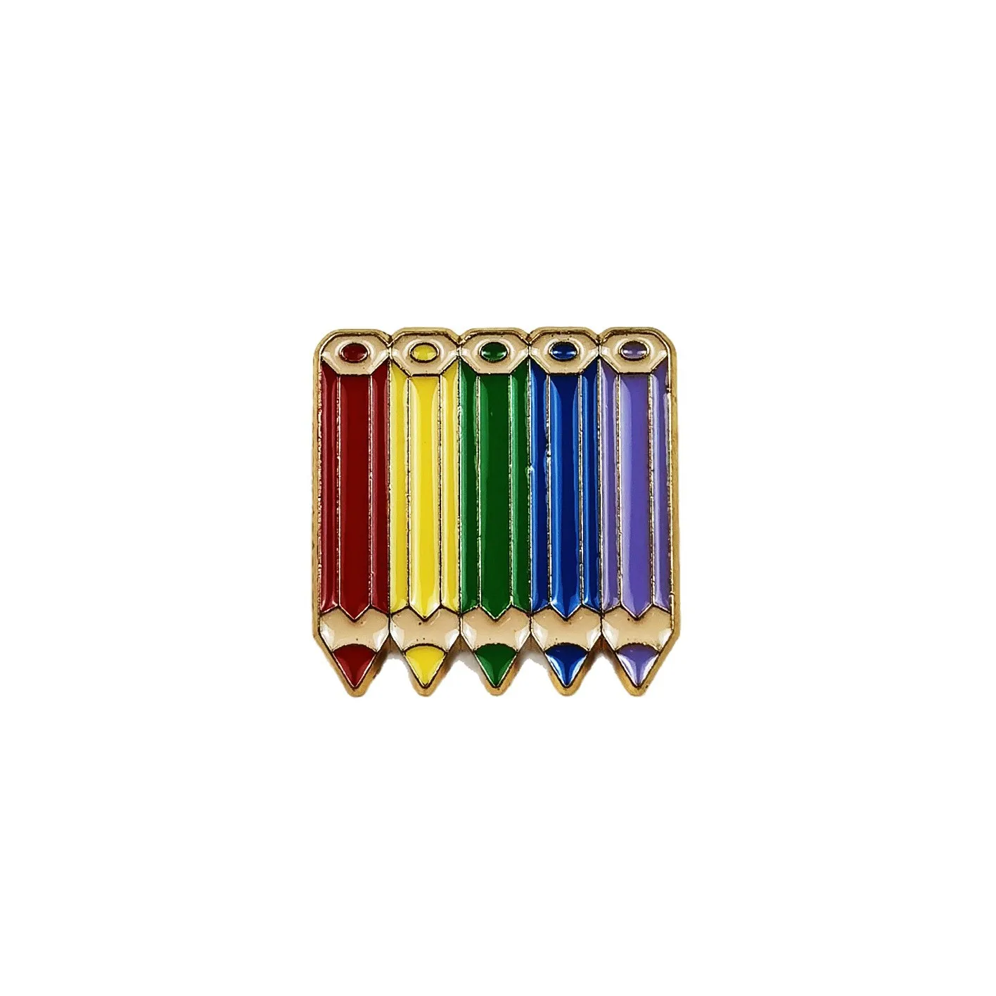 الكرتون قلم رصاص ملون بروش قطرة الزيت سبيكة جديدة متعددة الاستخدامات لطيف الإبداعية على ظهره شارة الملابس والاكسسوارات هدية #1