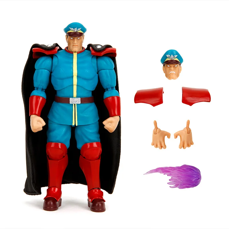 

(Brand new) Spot Jada toys Street Fighter 2 1/12 Byson Vega Blue Color 6-inch movable figure model Gift Anime collection