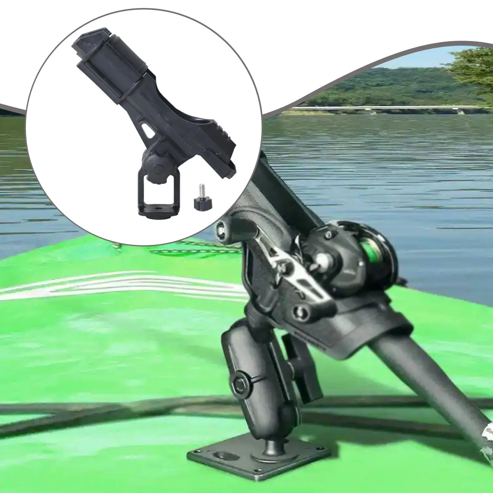 

Держатели для удочек для надувных лодок, портативные, для каноэ и каяков, легко устанавливаемые, универсальные, с регулируемым углом наклона, аксессуары для перил