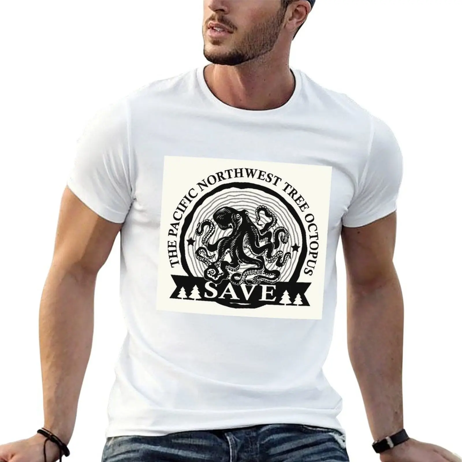

Save the Pacific Northwest Tree Octopus T-Shirt man t shirt designer graphic t shirts for man T-Shirt