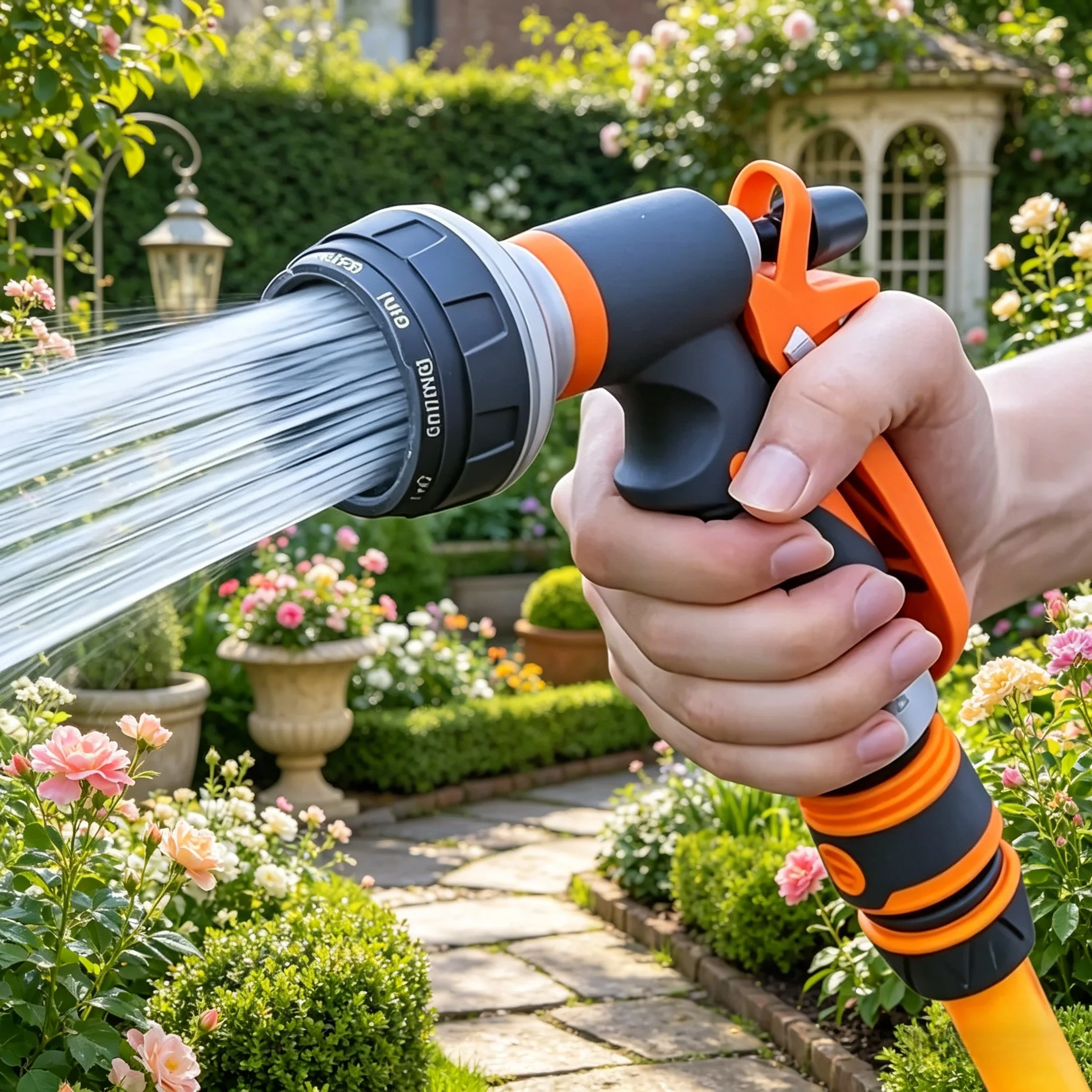 Home Gardening Watering Nozzle, 8 Water Outlet Modes, Multifunctional Car Wash Water Gun, Garden Watering