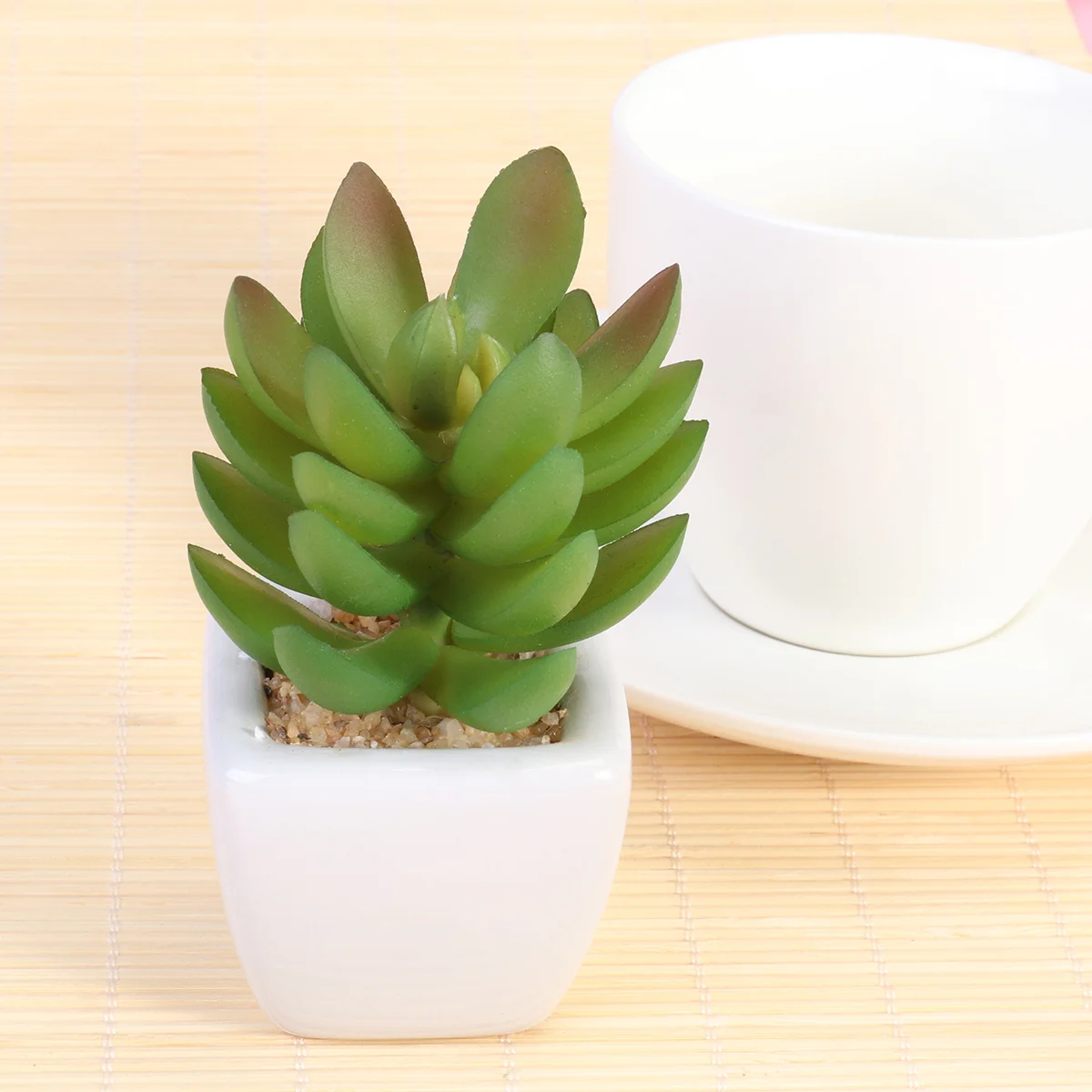 

Artificial Succulent Plants Multi Layer Cactus Lifelike Realistic Potted Fake Flower Pot Great for Indoor Outdoor Office Home