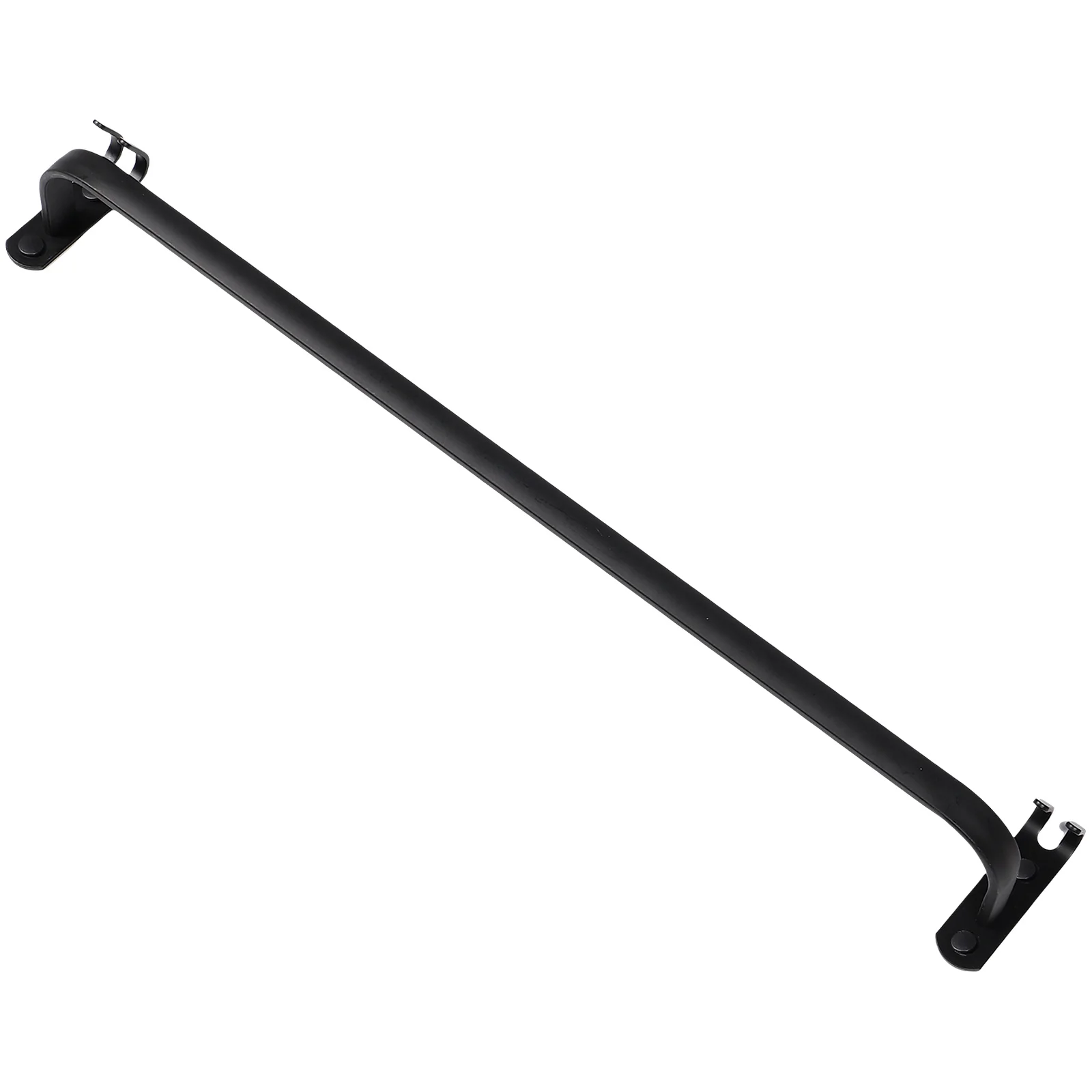 

Rack Black Single Pole Wall Mount Bathroom Shelf Bar Holder Towel Holder For Kitchen Bedroom Closet