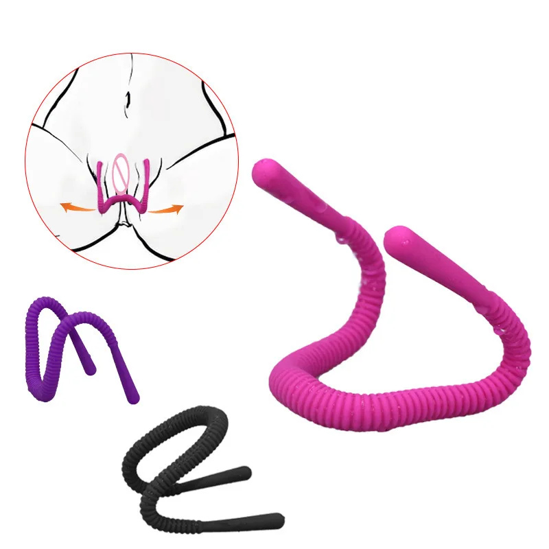 Pinces à lèvres en silicone pour le sexe Chev, épandeur de chatte, stimulation du clitoris, spéculum vaginal, bondage BDSM, propagation du vagin, flirt des lèvres