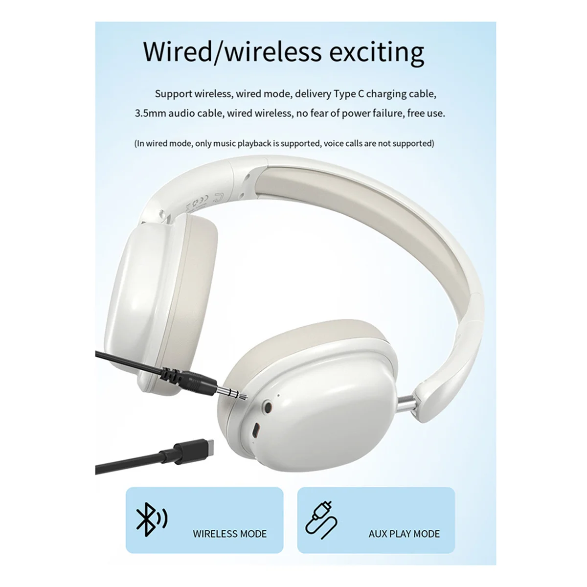 Auriculares inalámbricos tipo Bluetooth para juegos, auriculares con micrófono de gran potencia de enchufe especial para juegos, A