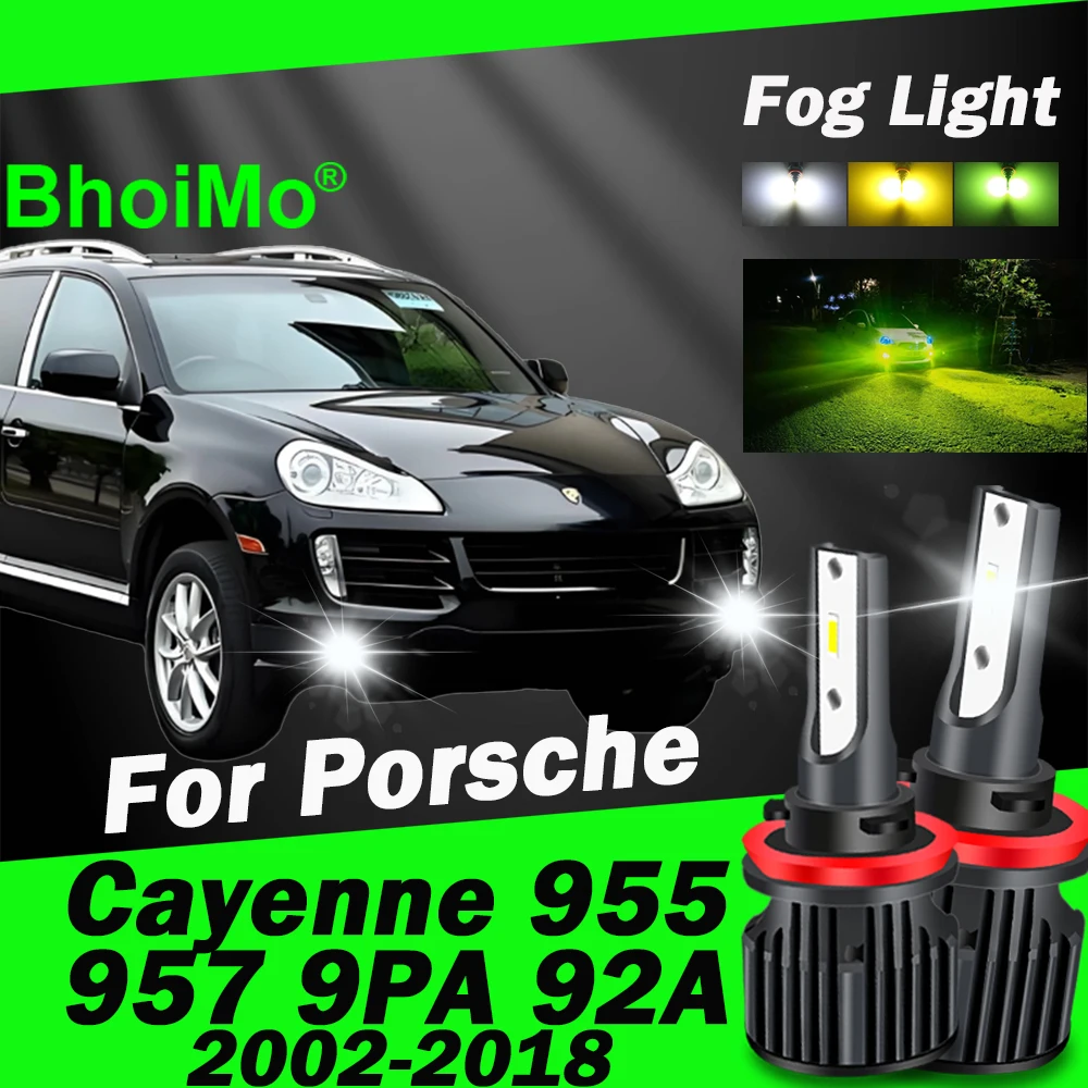 For Porsche Cayenne 955 957 9PA 92A 2002 - 2018 Front Fog Light Lamp Led Bulb 2003 2004 2005 2006 2007 2008 2009 2010