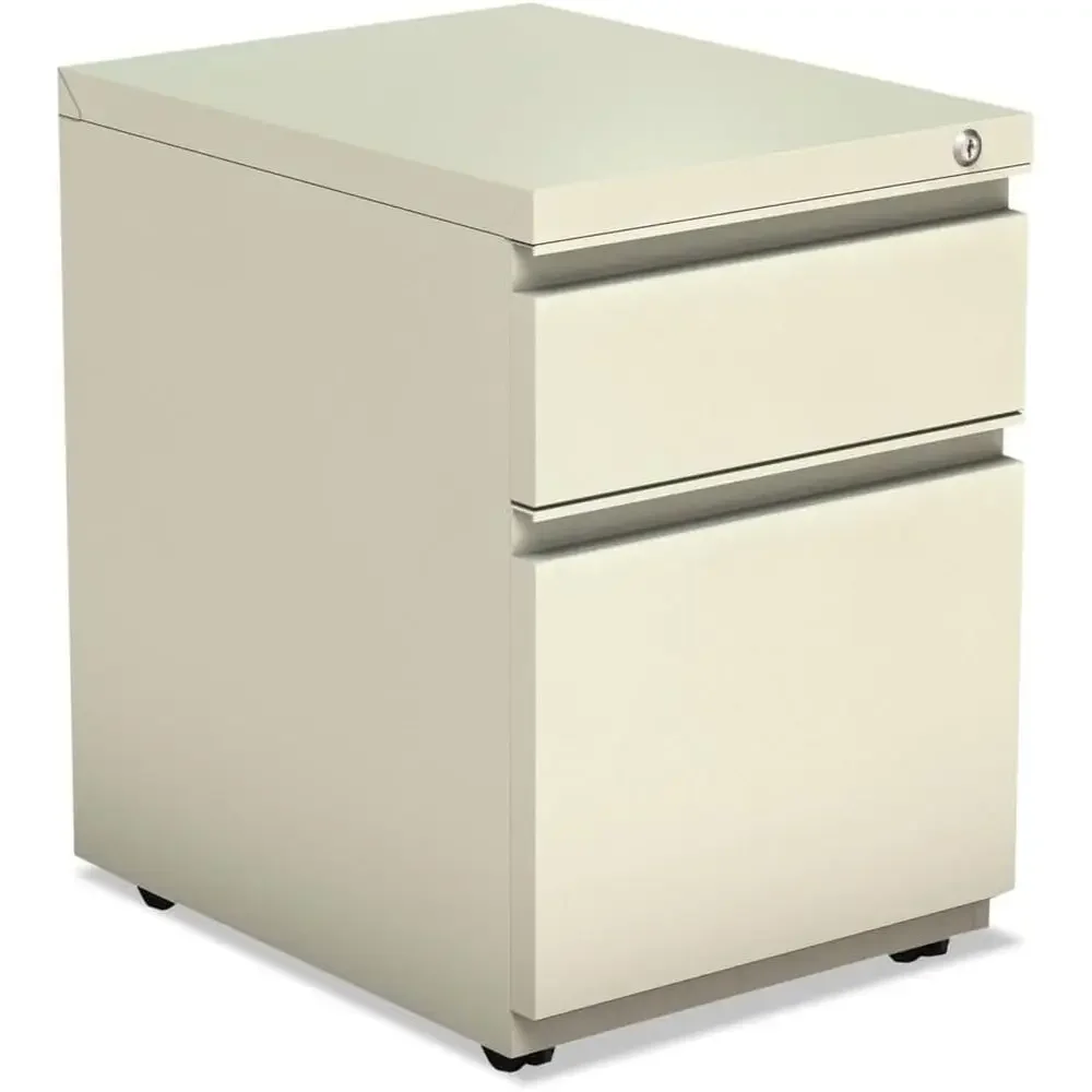 Metal Pedestal Box with Full-Length Pull, 14.875 Wide x 19.25 Deep, Putty