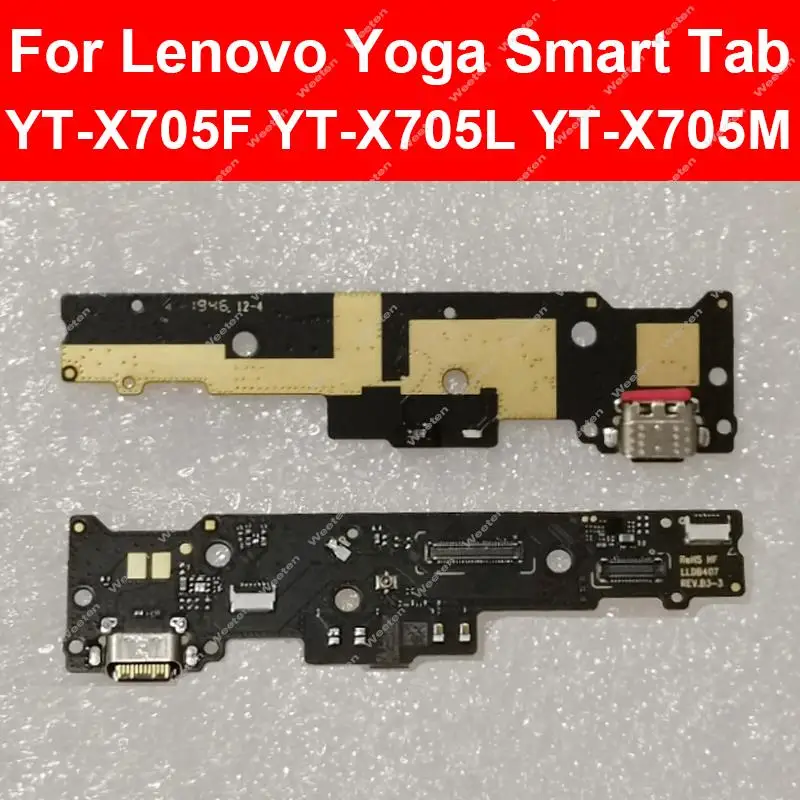 

USB Charging Dock Board For Lenovo Yoga Smart Tab YT-X705F X705L X705M USB Charger Port Board Flex Cable Connector Replacement