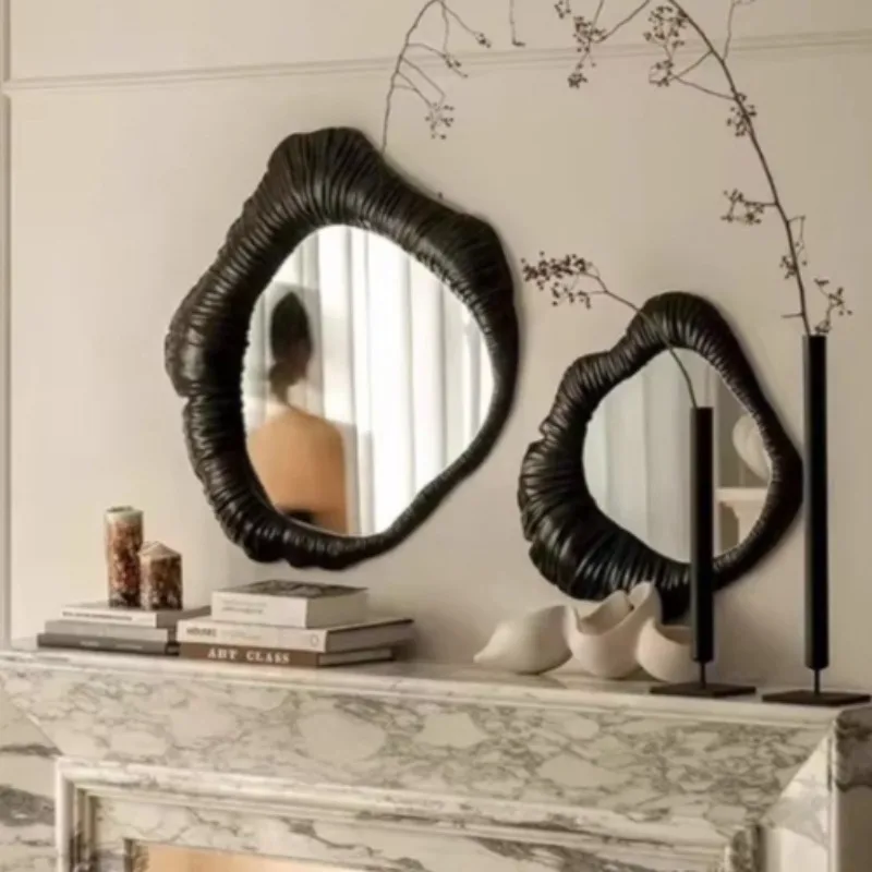 Wall Decoration Aesthetic Room Decor Make Up Mirror Vintage Decorative Wall Mirrors With Light Small Appearance Increases Miror