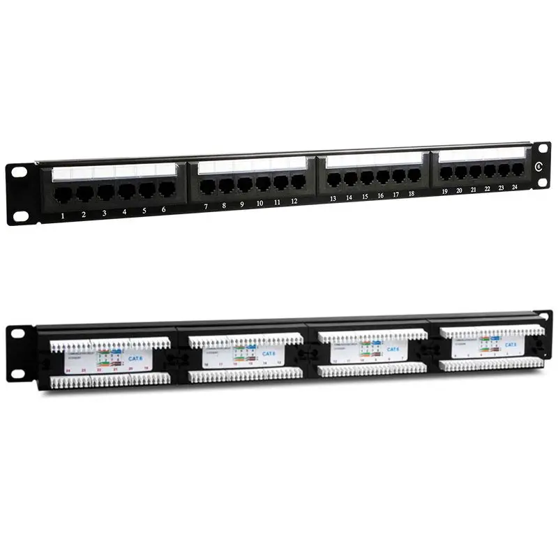 POWERMASTER PM-4494 24 PCS UTP CAT6 PATCH PANEL