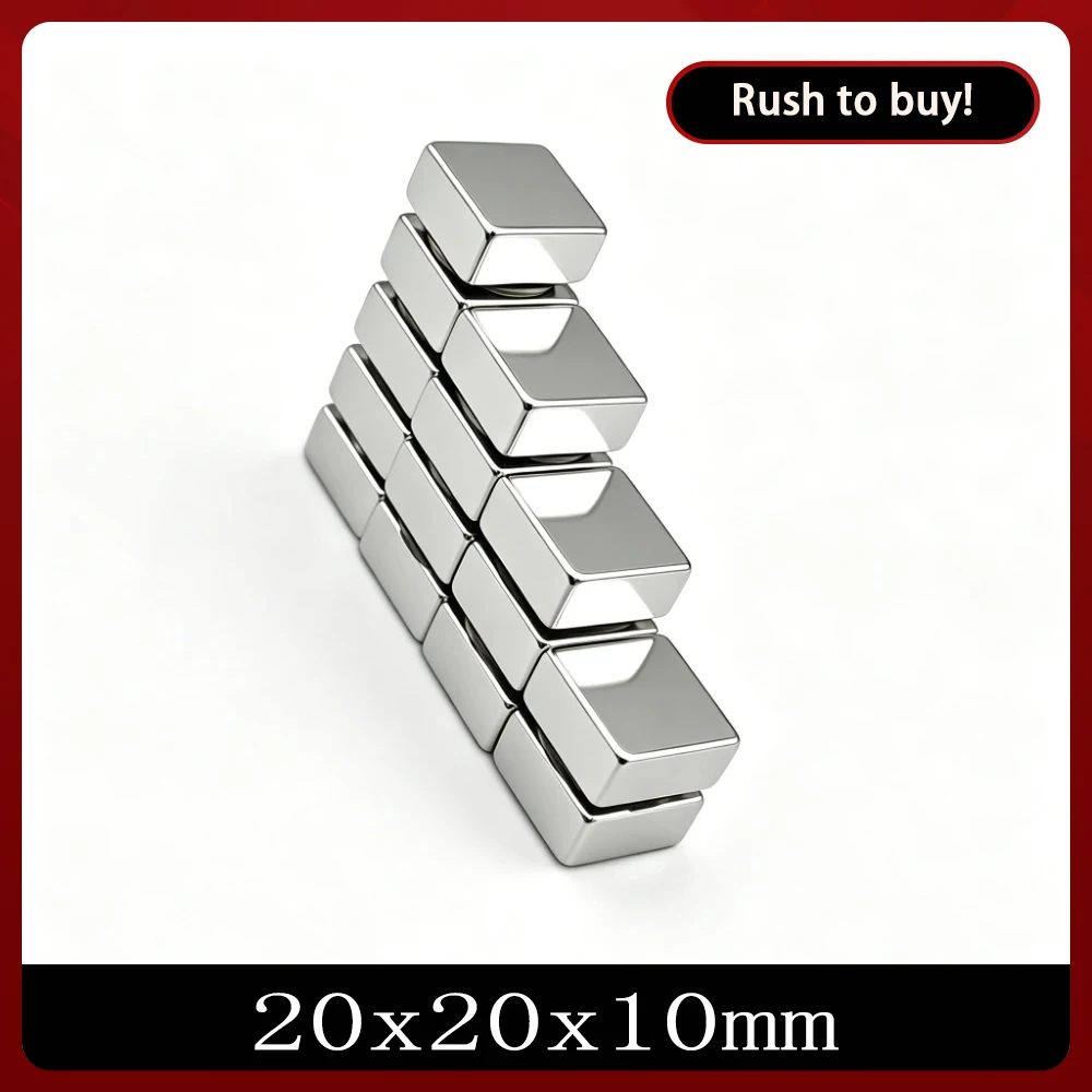 20x20x10 mm Search Quadrate Magnet 20mm*20mm Stong Magnets 20x20x10mm Powerful Neodymium Magnetic 20*20*10