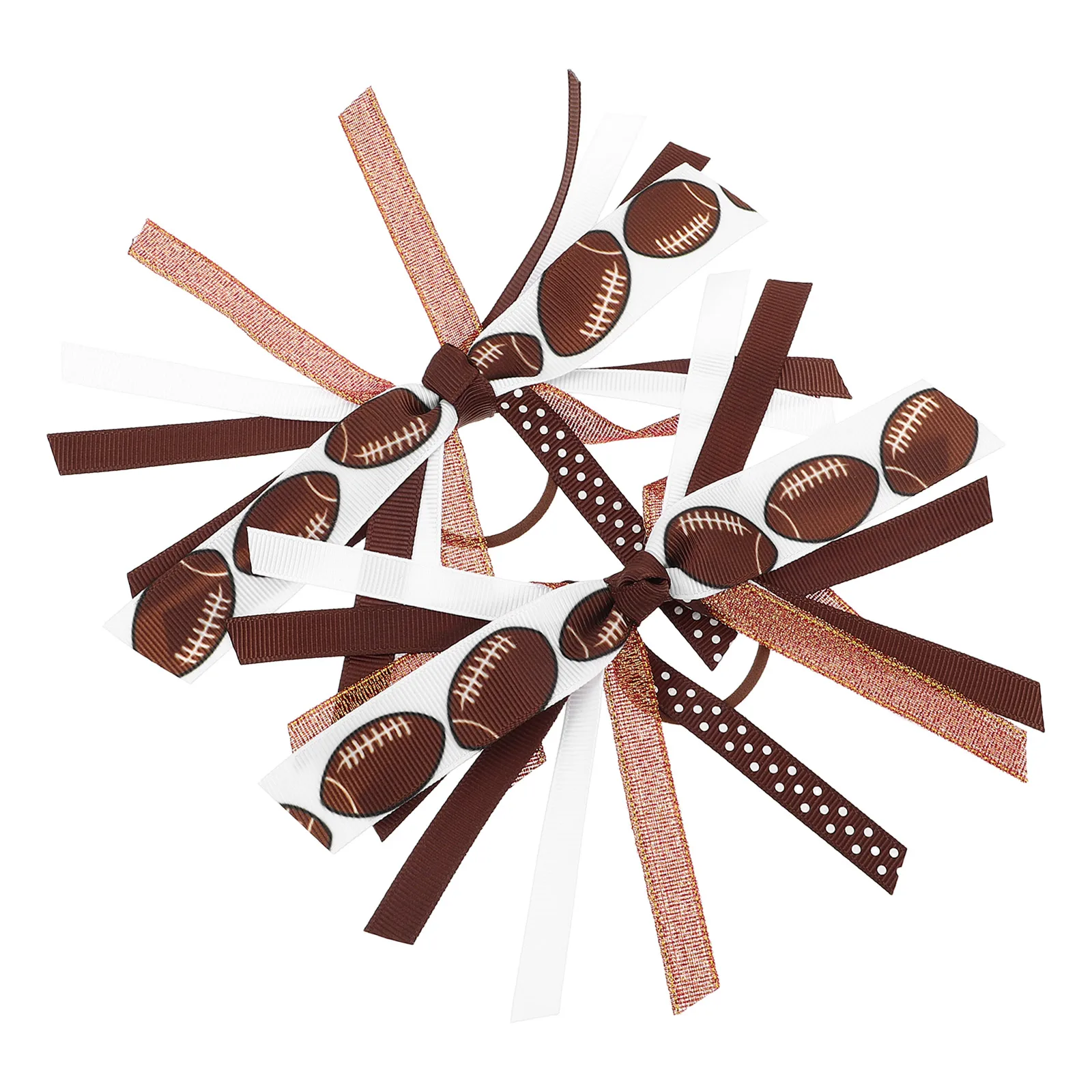 

Football Hair Ties Design Comfortable Durable Hairstyle Protection Sports Scrunchies Elastic Hair Rings for Women