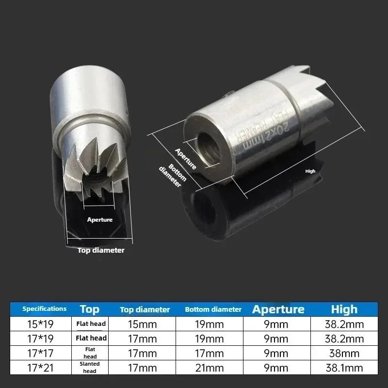 Com chaves sextavadas de reamer de ângulo plano novo para 5 peças kit de ferramentas de corte de assento injetor diesel conjunto de ferramentas de limpeza de corte de carbono