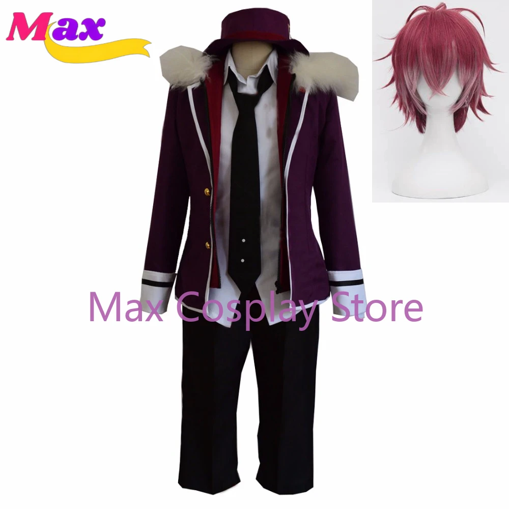 Max Cos DIABOLIK LOVERS Haunted Dark Bridal Hero Sakamaki Raito costume Cosplay Halloween Cosplay Full Set Customized size