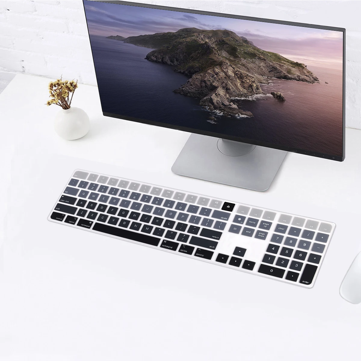 Coque Clavier TPU Transparent MiNGFi Pour Magic Keyboard Avec Touch ID A2520 EU/ISO 2021+