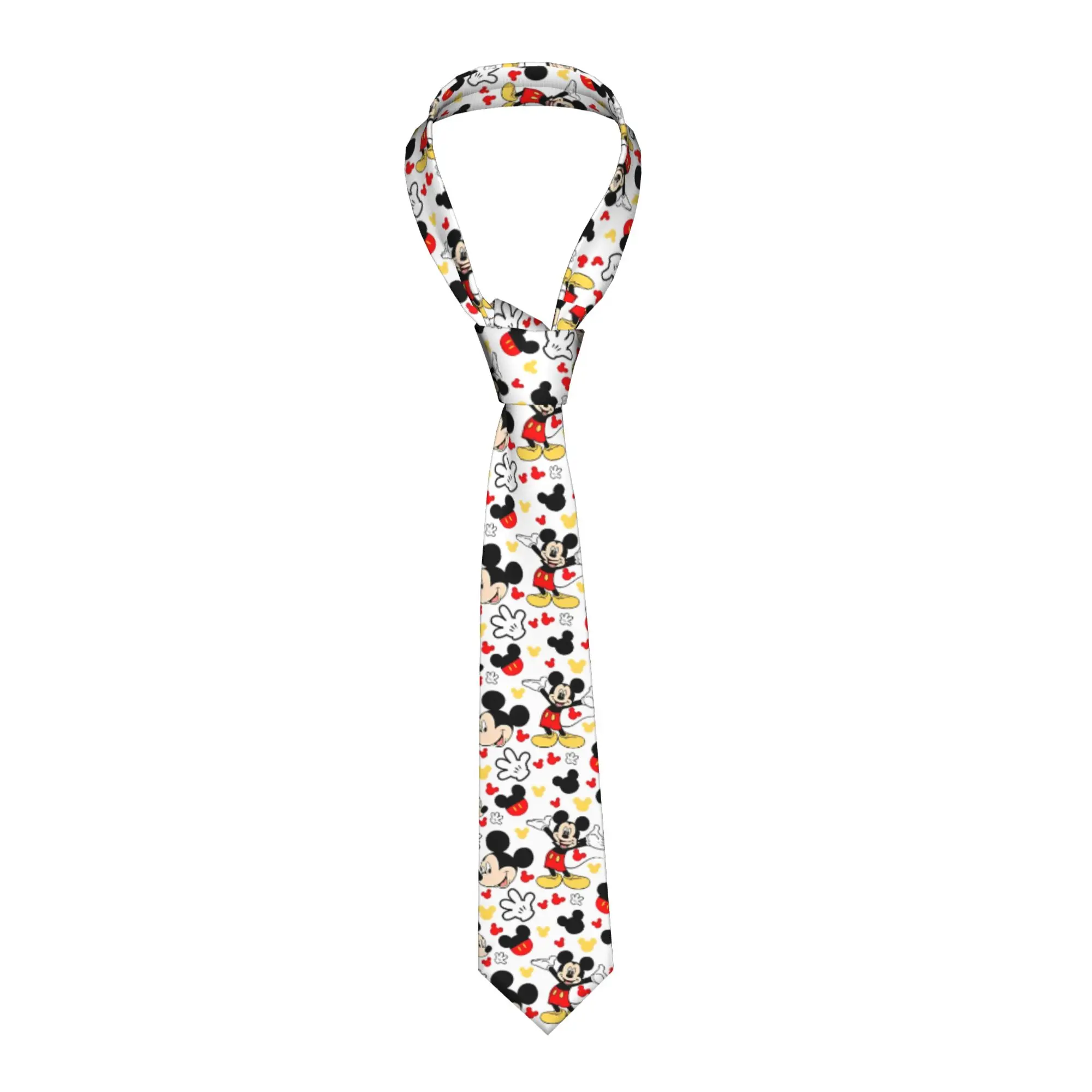 Галстуки Kawaii M-Mickeys Mouse из шелка шириной 8 см, аксессуары для рубашек, галстуки-граваты, свадебные аксессуары, реквизит для косплея