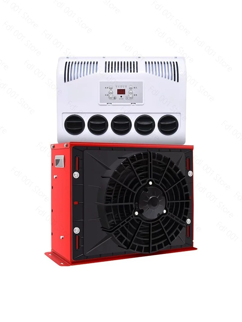 24V parking air conditioner large truck refrigeration modified vehicle-mounted all-in-one machine 12v electric RV truck special