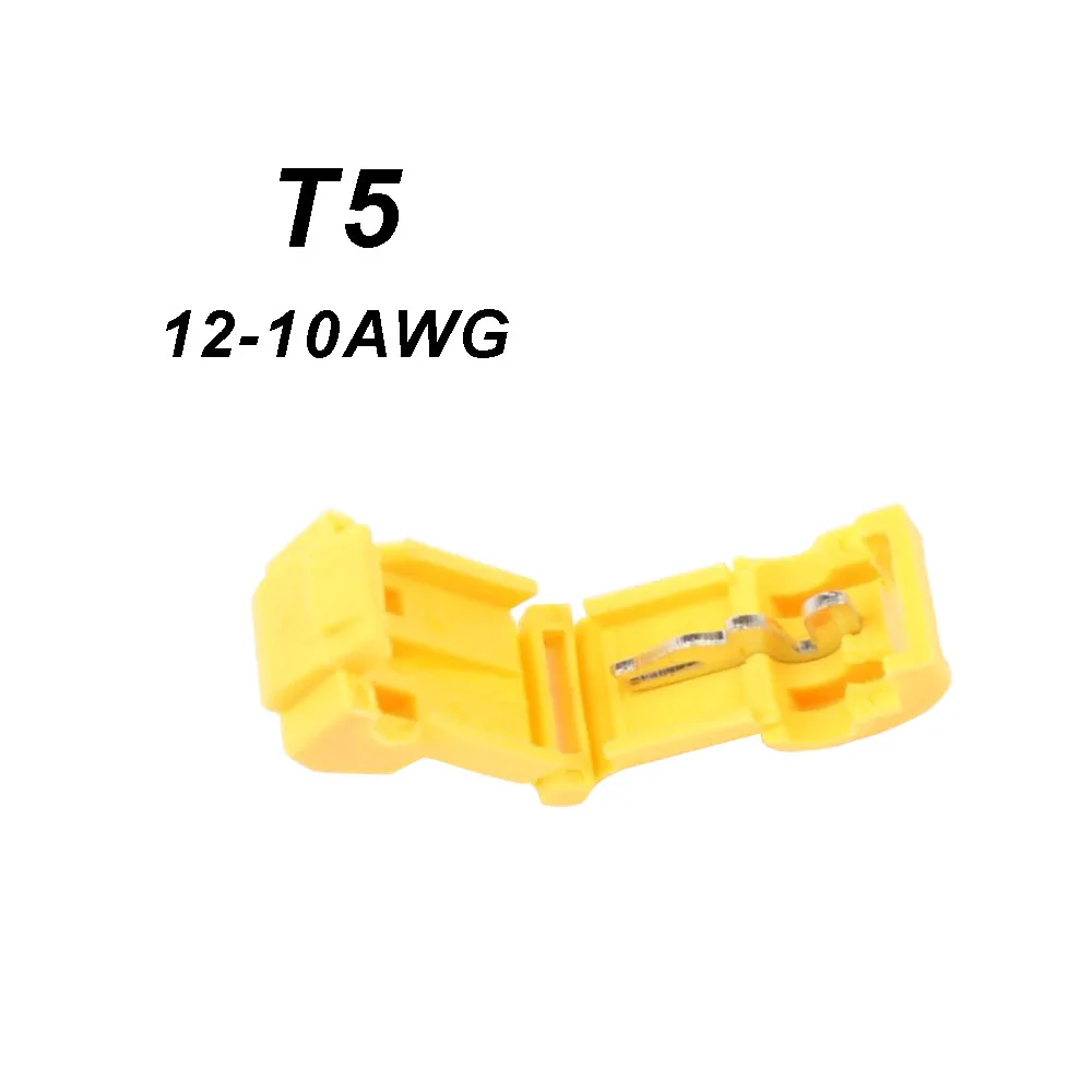DIANQI سلك كابل موصلات محطات تجعيد قفل لصق سريع سيارة كهربائية الصوت 22-10AWG 0.5 مللي متر-6 مللي متر T1 T2 T5