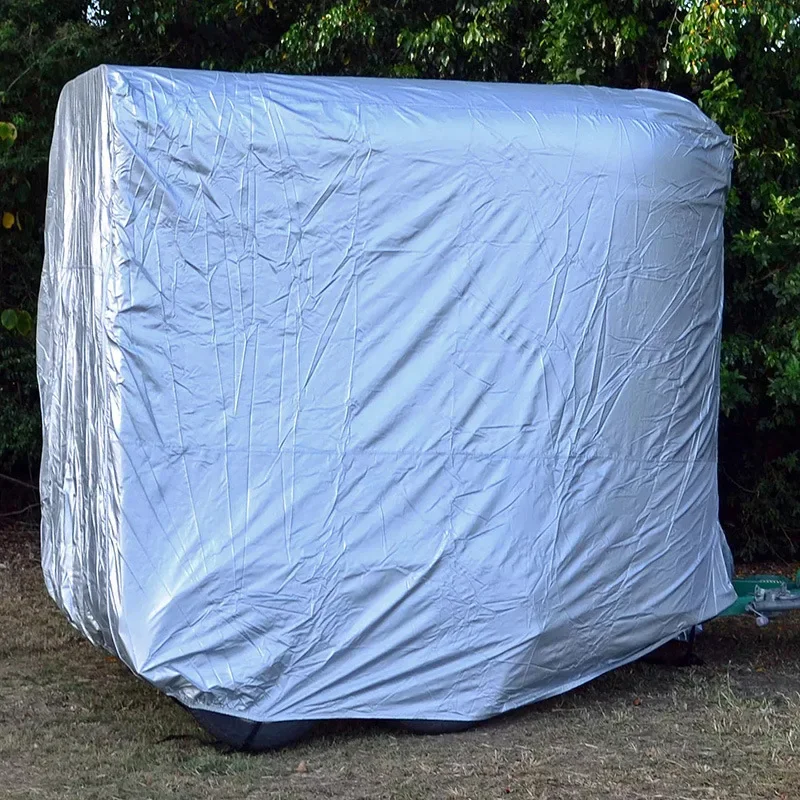 Durable portable dust cover, rain protection, sun protection, UV protection 420D silver coated Oxford cloth stable cover