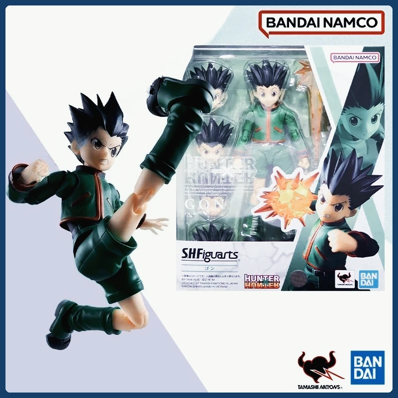 

In Stock Original Box Bandai SHF Hunter X Hunter GON SUPER ACTION Figure Finished Model Kit Anime Figure Model Toy