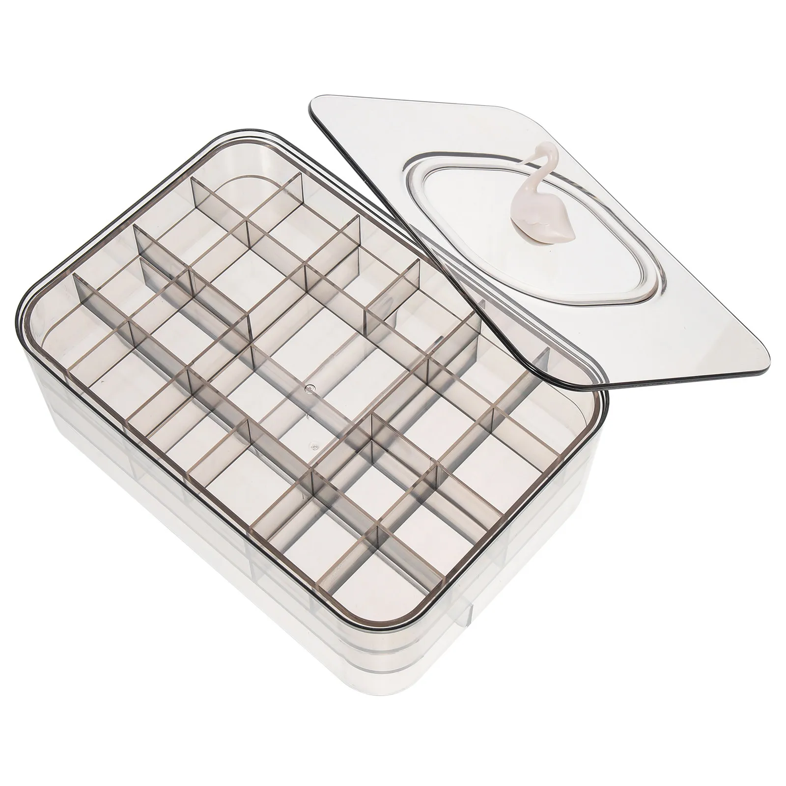 

Компактная легкая шкатулка для хранения украшений с несколькими отделениями, демонстрационный футляр для ювелирных изделий для женщин, практичный подарок, декор для дома