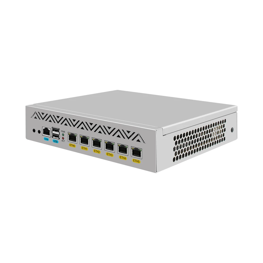 HUNSN 9 Inches Firewall Network Security Appliance,PFSense,I3 3217U,RJ64,Untangle,Mikrotik,OPNsense,VPN,Router PC,6LAN,Console