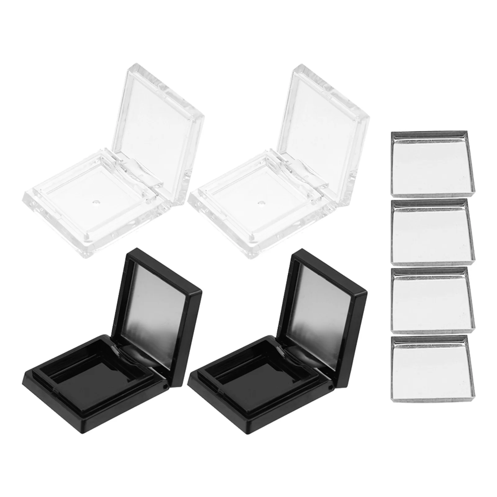 

1Set Empty Makeup Color Mixing Plate Portable Cosmetics Storage Organizer Blusher Tray Refillable Lipstick Sub Package Compact