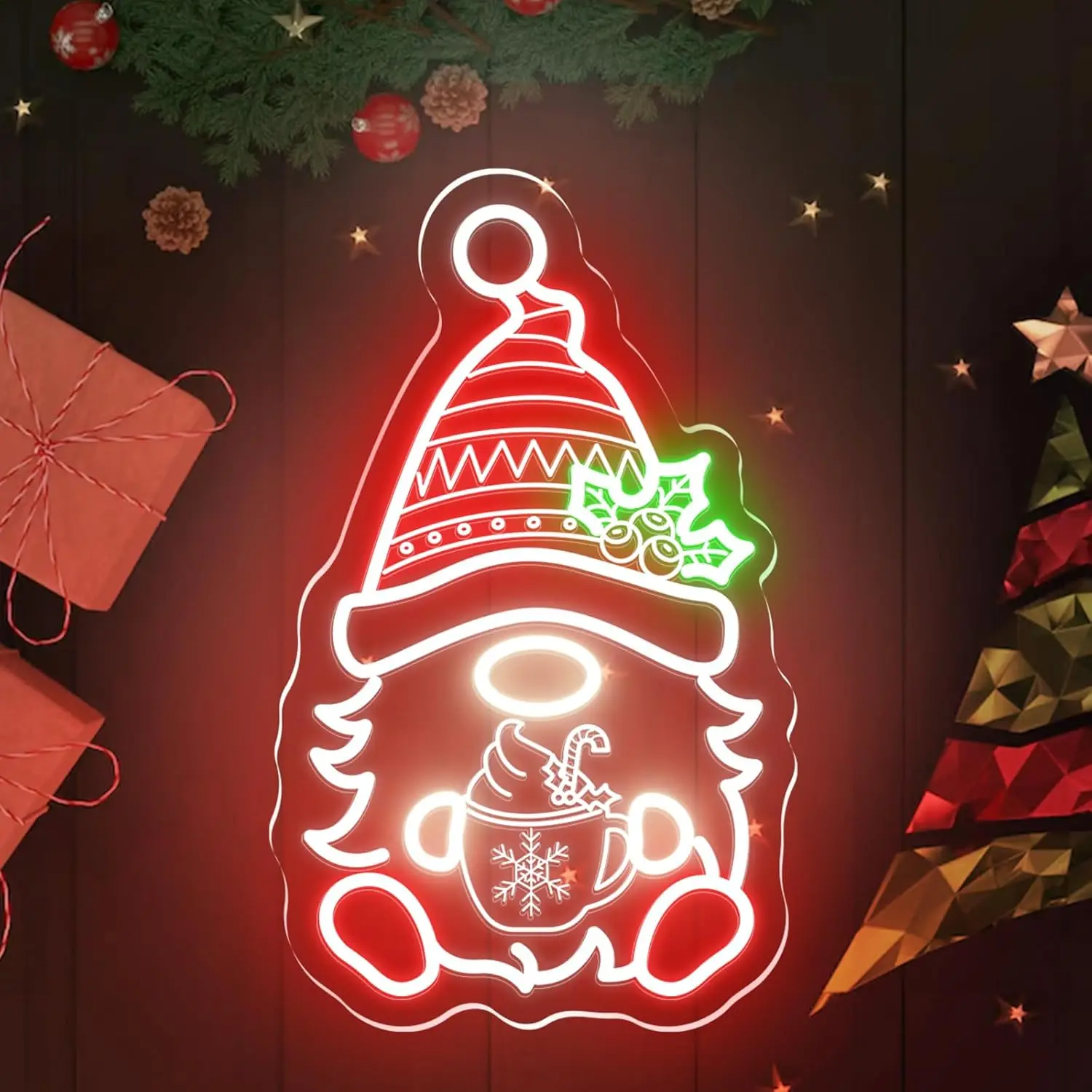 クリスマスノームネオンサイン-手作りledネオンライトサイン-クリスマス-ウィンドウ-パーティー-ギフト-ホーム-寝室-マンケイブ-バー-ビジネス用