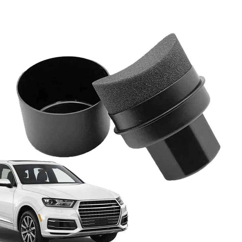 Car Tire Waxing Sponge Car Wax Applicator Pad with Lid Curved Shaped Easy Waxing Tire Sponge Tire Cleaning Tools Detailing Brush