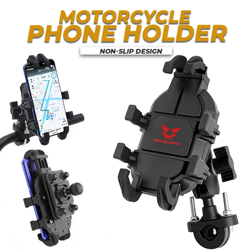 Motorcycle Riding 4.7-7.1 inch Smartphone Shockproof Bracket For Zongshen Zong shen RX125 RX500 SR150 ZS150GY Accessories