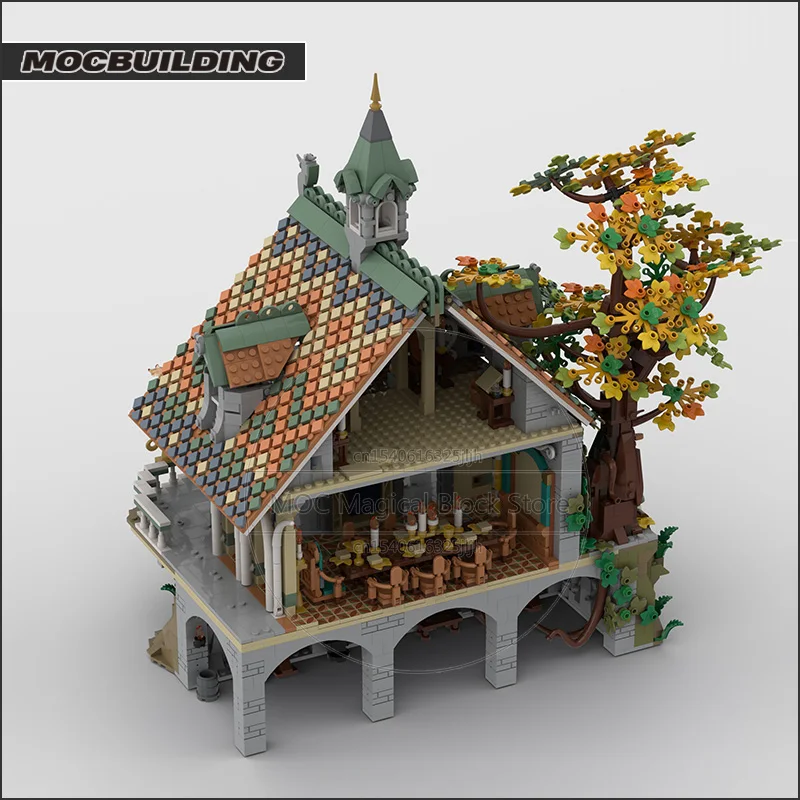 The Last Homely House Moc Baustein Schloss Architektur Technologie Ziegel DIY Montage Display Kreative Puzzle Spielzeug Geschenke