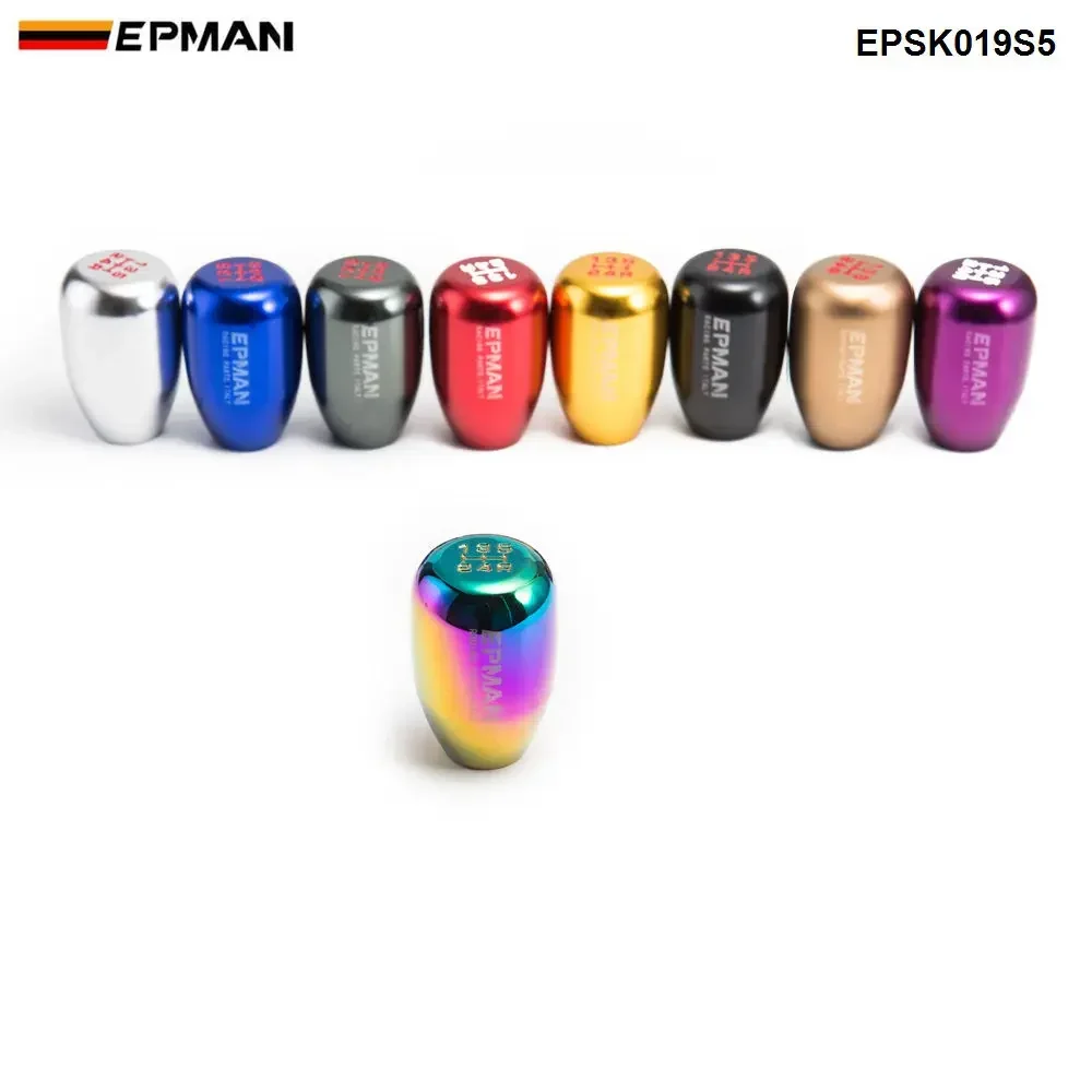 EPMAN Sport Universal Racing 5 Speed car Gear Shifter Knob  Manual Automatic Gear Shift Knob Shift Lever EPSK019S5