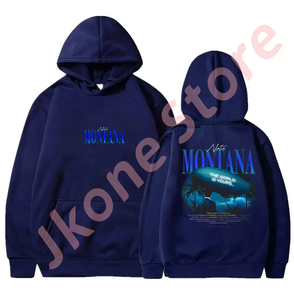 Moletons Natana Cano Nata Montana para homens e mulheres, novo logotipo Tour Merch Pullovers, moletons HipHop casuais, moda