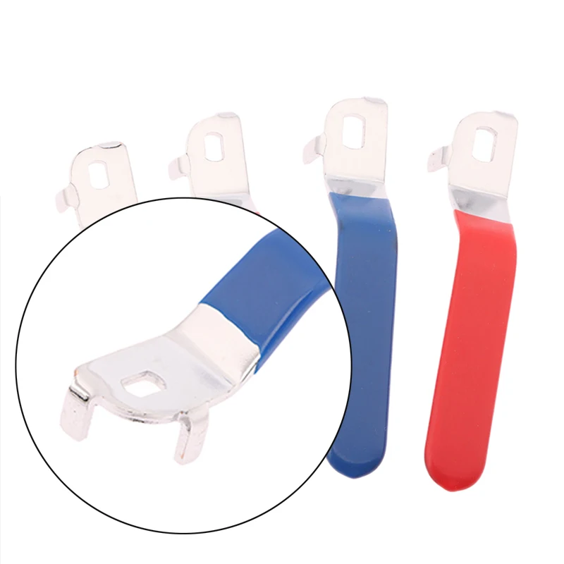 1pcs Valve Handle Lever Handle Iron Chrome Plated Replacement Quarter Turn With Plastic Grip Blue For DN20 Ball Valve