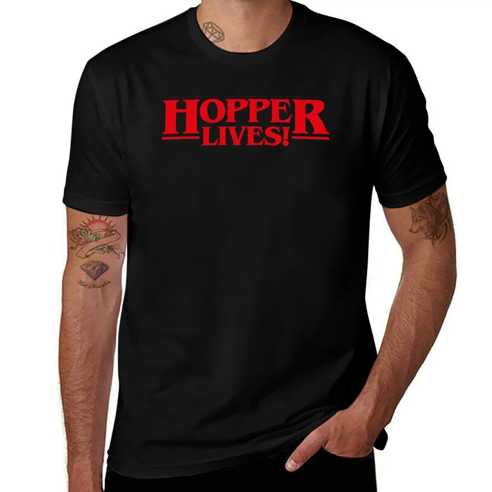 JIM HOPPER ESTÁ VIVO, camiseta de David Harbour, Sheriff Jim Hop, personaje de Stranger Things, temporada 3, Eleven, Rusia, esperanza