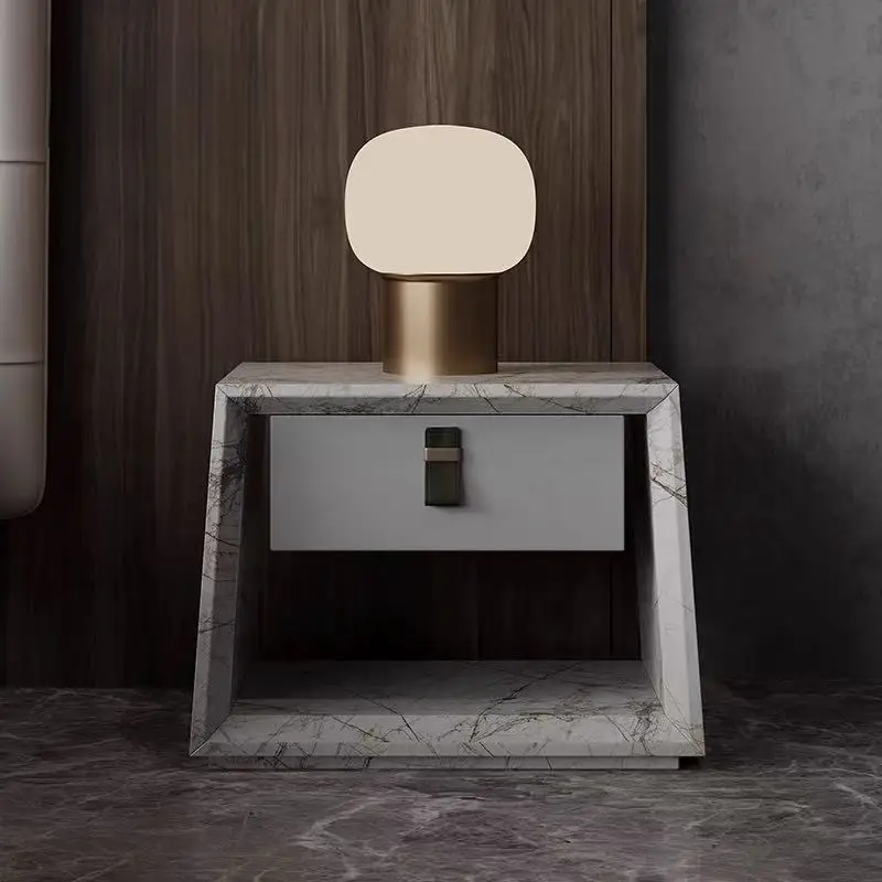 Mesa de cabeceira de móveis de luxo mesa de cabeceira de mármore de alta qualidade