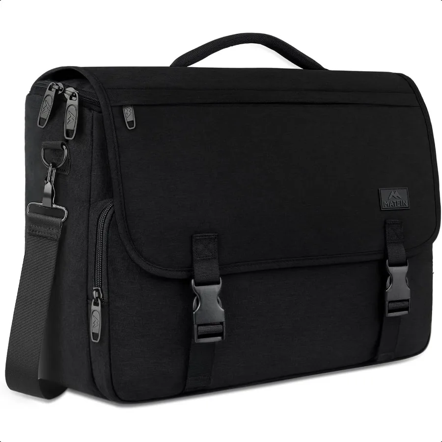 

MATEIN Menger Bag for Men Briefcases Lightweight Men's Laptop Bag 15.6 inch Water Resistant Crossbody School Satchel Bags Compu