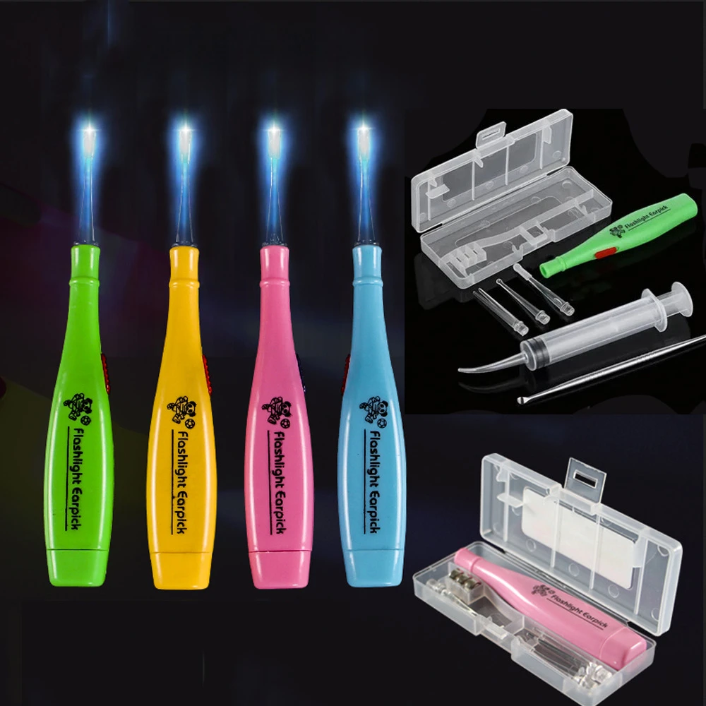 

1 комплект, инструмент для удаления камней, светодиодный светильник, ушная палочка из нержавеющей стали, 3 насадки, ирригатор, чистый уход за ушами, чистка воска