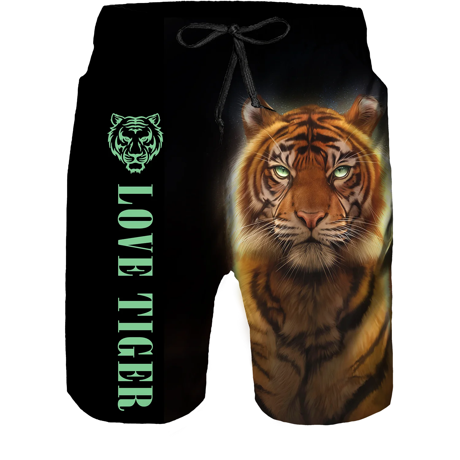 2023 Summer New Men Casual Shorts Cool Animal Print Tiger Print Pants Running Shorts Breathable Men Shorts