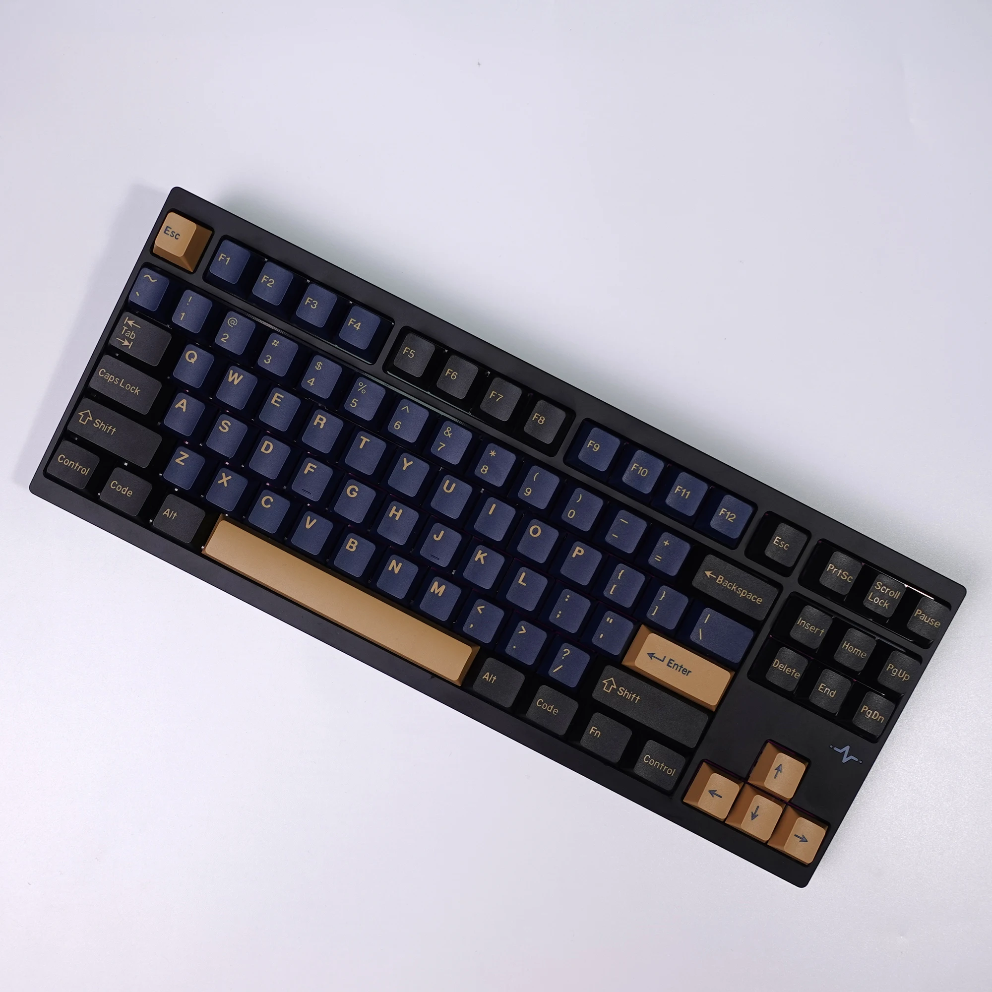 KBDiy GMK الأزرق الساموراي Keycap الكرز الشخصي مزدوجة النار PBT ISO كيكابس للاعبين مجموعة لوحة المفاتيح الميكانيكية الألعاب نقطة مفتاح كاب