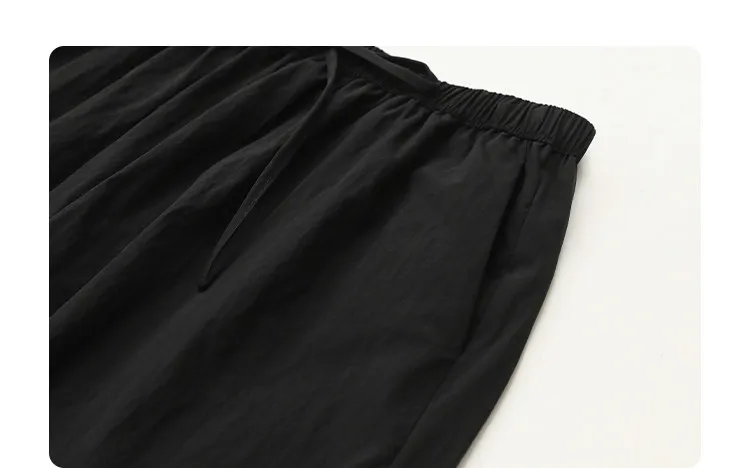 CHIC VEN New Women Pants Solid Loose Casual Wide Leg Pant Elastic Waist Female Thin Trousers Pleated Spring Summer 2026