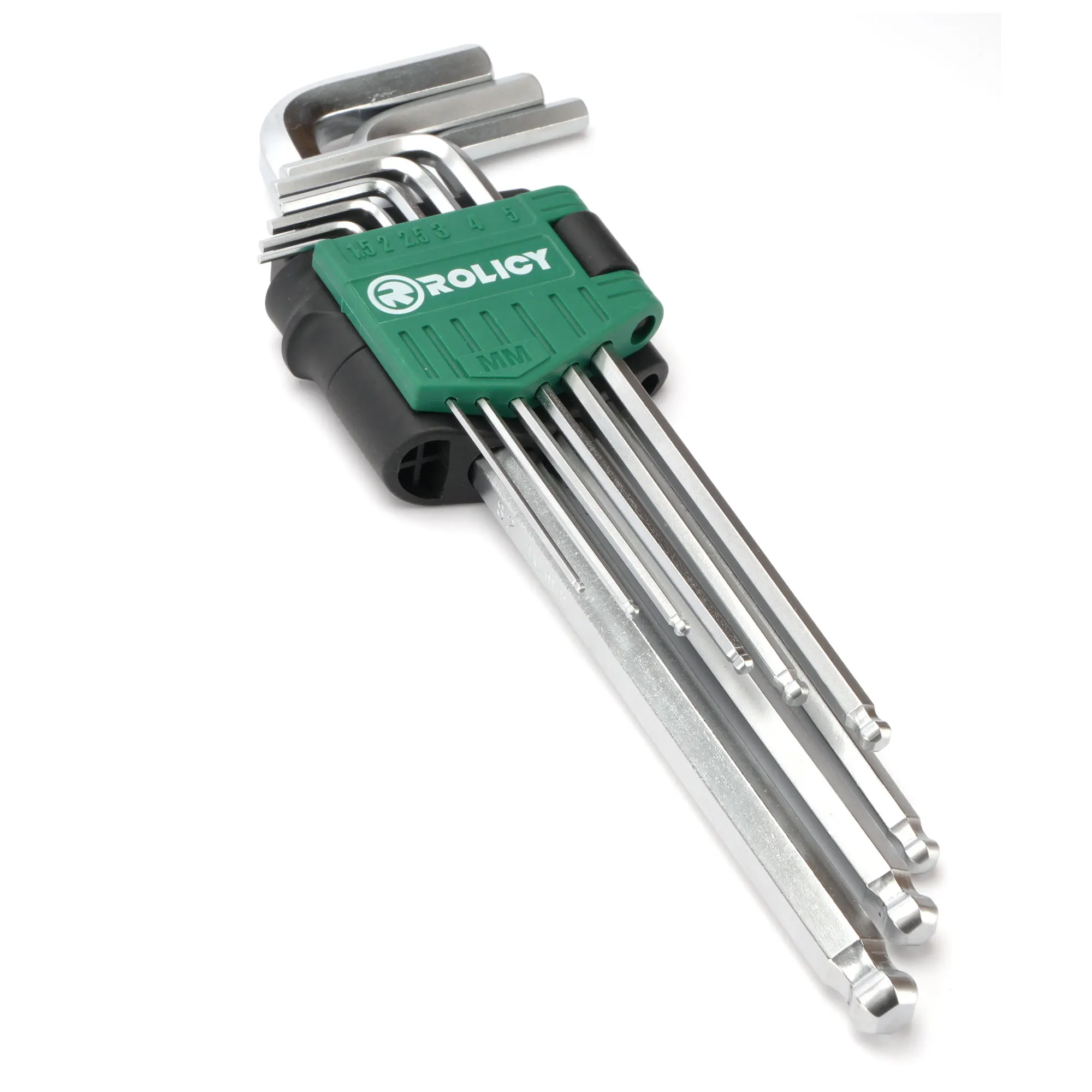 hit productFactory Hot Sale 9pcs Extra Long Arm Ball Point Hex Key Set, S2 Steel, Heat Treated, Anti-corrosion and Rust Preventi