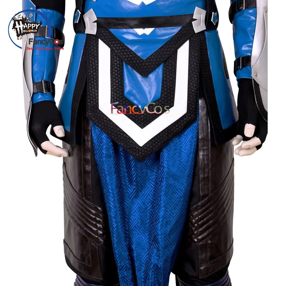 Sub Zero Mortal Kombat Disfarce Adulto Uniforme Masculino, Fato Fantasia, Uniforme de Carnaval de Halloween, Top e Calças, Em Stock