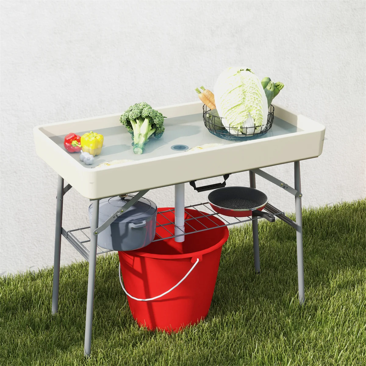 Ice Cooler Table/Camping table,Lightweight, easy to carry and durable,Perfect for camping, picnics or outdoor parties