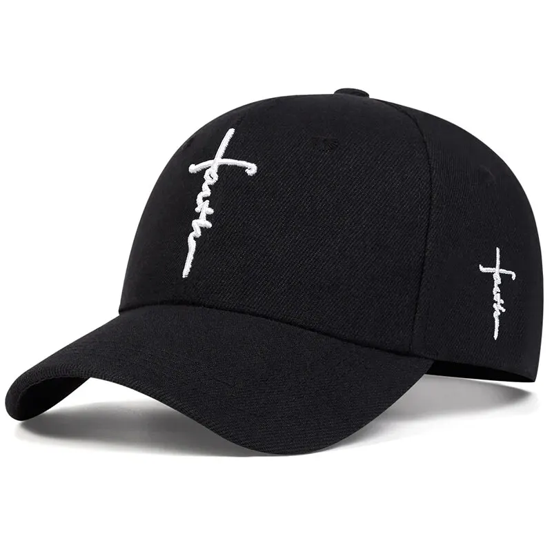 Fashion Faith Embroidery Baseball Cap Men Women Spring Summer Sun Hats Cotton Snapback Hat Unises Hip Hop Trucker Caps Gorras