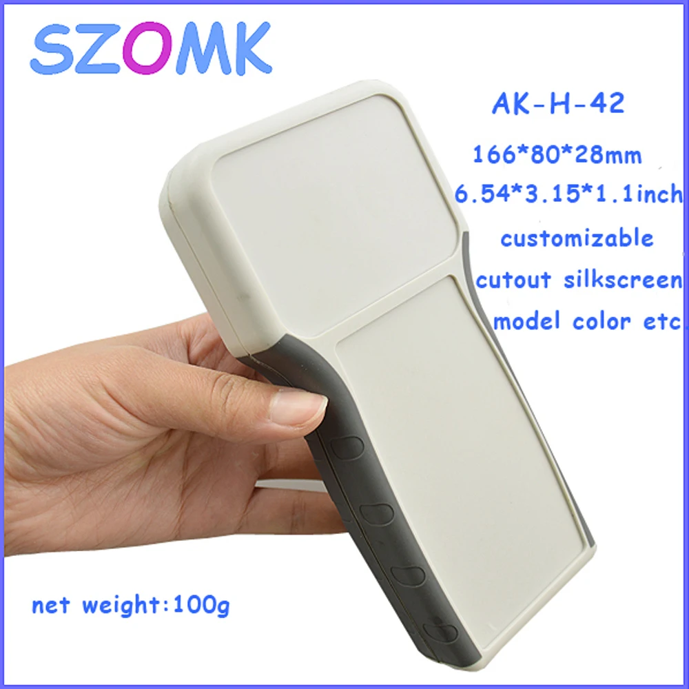 1 Piece electronics plastic outlet enclosures 166*80*28mm inch instrument control boxes, 2015 new handheld plastic enclosure