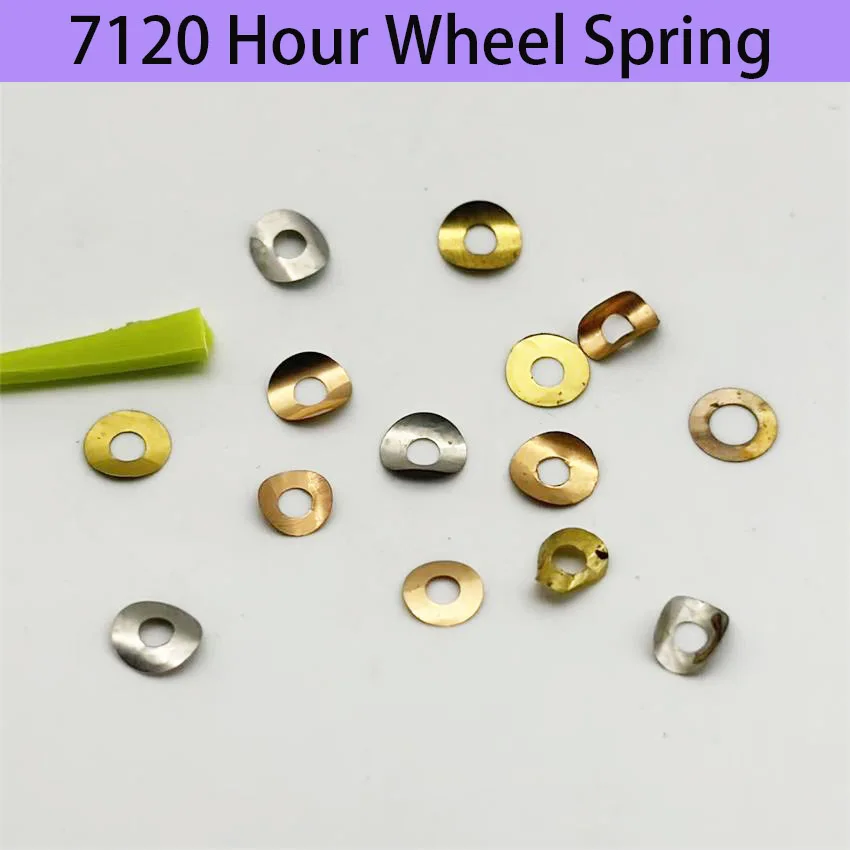 Watch Repair Parts Hour Wheel Spring And Washer Suitable for Domestic 7120 Movement - Watch Accessories