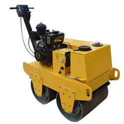 Customized 600 Hand held Double Steel Wheel Roller 1-ton Hydraulic Vibration Compactor Concrete Cement Road Roller